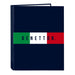 Папка с пръстени Benetton Flag Морско син A4 26.5 x 33 x 4
