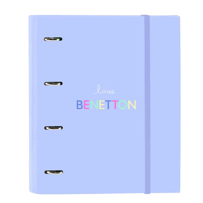Папка с пръстени Benetton Lila Люляк 27 x 32 x 3.5 cm