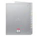 Папка с пръстени Benetton Silver Сребрист A4 26.5 x 33 x 4