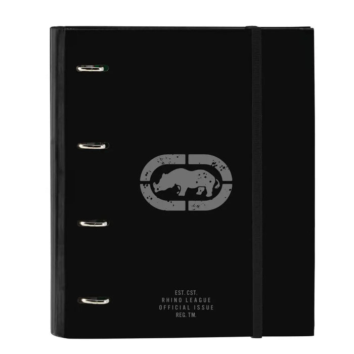 Папка с пръстени Eckō Unltd. Rhino Черен Сив 27 x 32 x 3.5