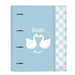 Папка с пръстени Glow Lab Cisnes Син 27 x 32 x 3.5 cm