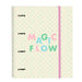 Папка с пръстени Glow Lab Magic flow Бежов (27 x 32 x 3.5