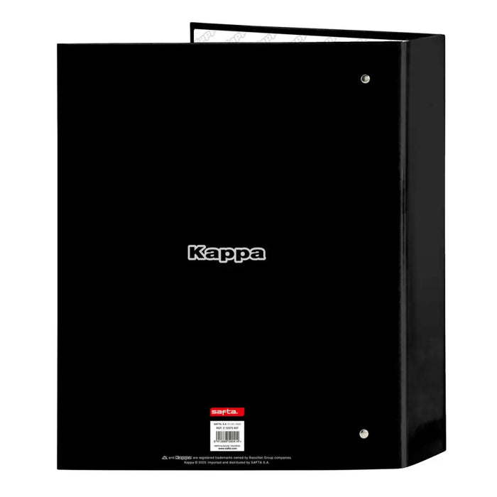 Папка с пръстени Kappa Dark Черен A4 27 x 33 x 6 cm