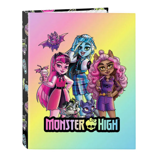 Папка с пръстени Monster High Creep Черен A4 26.5 x 33 x 4