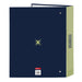 Папка с пръстени Munich North Морско син A4 27 x 33 x 6 cm