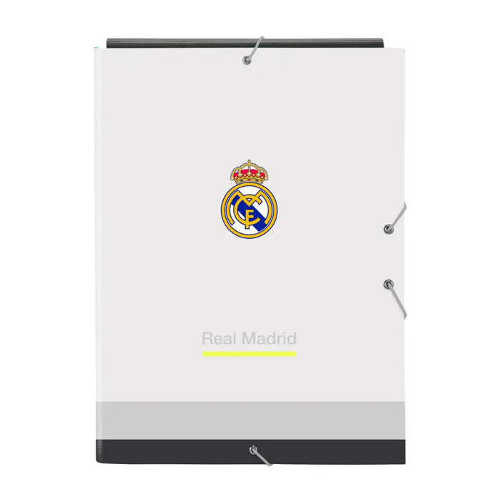 Папка с пръстени Real Madrid C.F. Бял A4 26 x 33.5 x 2.5 cm