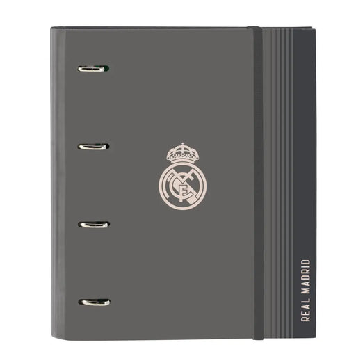 Папка с пръстени Real Madrid C.F. Сив 27 x 32 x 3.5 cm