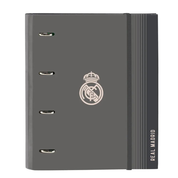 Папка с пръстени Real Madrid C.F. Сив 27 x 32 x 3.5 cm