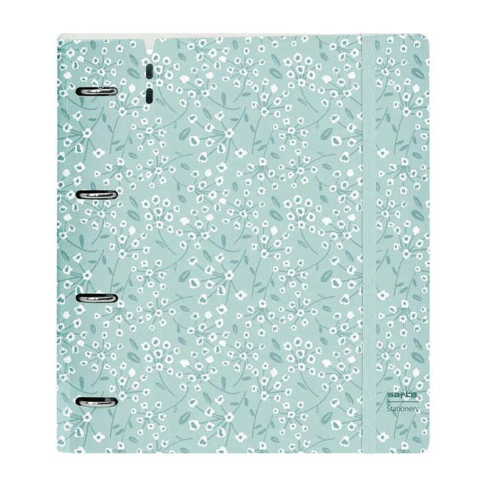 Папка с пръстени Safta Light blue flowers