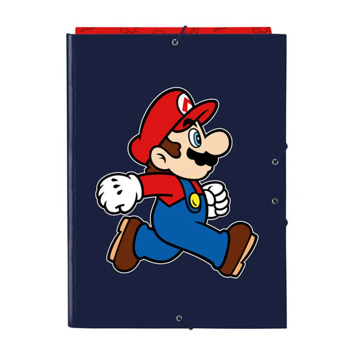 Папка с пръстени Super Mario Trick Червен Тъмно синьо A4 26