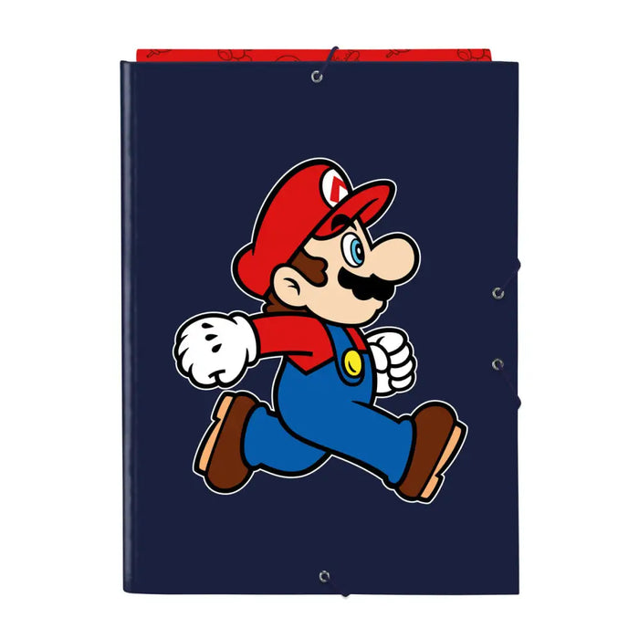 Папка с пръстени Super Mario Trick Червен Тъмно синьо A4 26