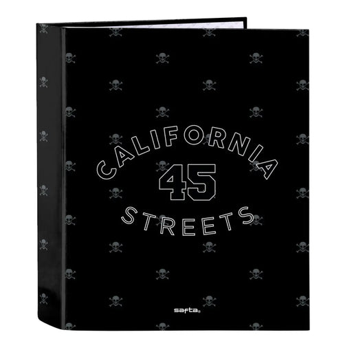 Папка с пръстени Safta California Черен A4 27 x 33 x 6 cm