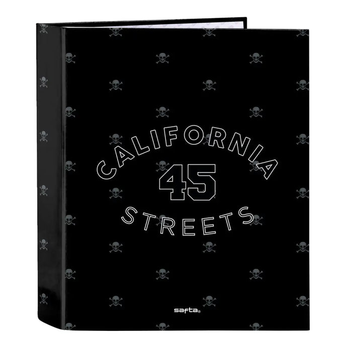 Папка с пръстени Safta California Черен A4 27 x 33 x 6 cm