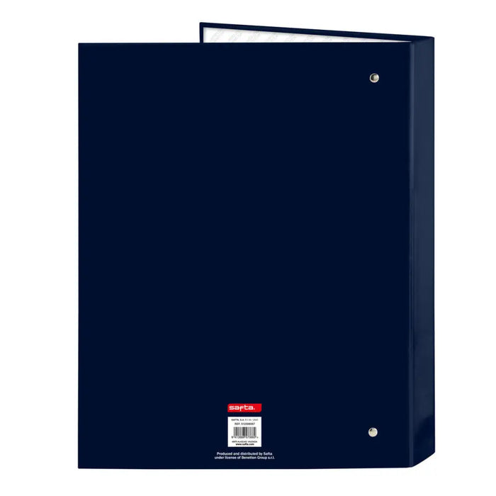 Папка с пръстени Benetton Flag Морско син A4 26.5 x 33 x 4
