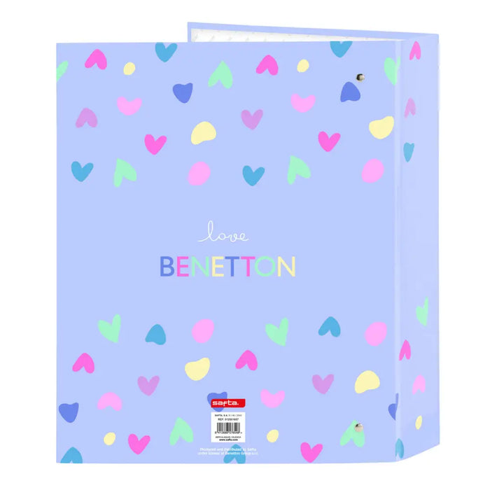 Папка с пръстени Benetton Lila Люляк A4 27 x 33 x 6 cm
