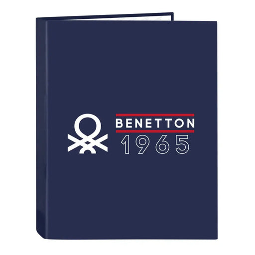 Папка с пръстени Benetton Varsity Морско син A4 26.5 x 33 x