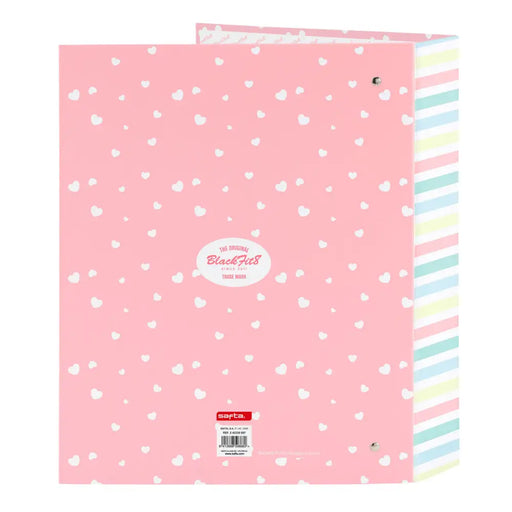 Папка с пръстени BlackFit8 Globitos Розов A4 27 x 33 x 6 cm