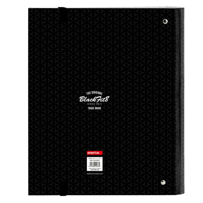 Папка с пръстени BlackFit8 Old school Черен Сив 27 x 32 x