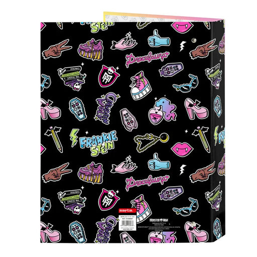 Папка с пръстени Monster High Creep Черен A4 26.5 x 33 x 4