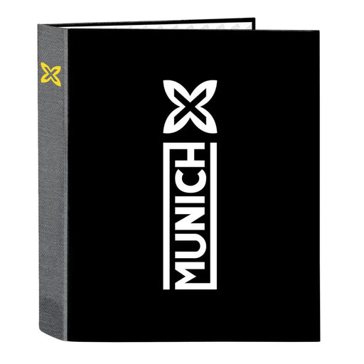 Папка с пръстени Munich Topo Черен A4 27 x 33 x 6 cm