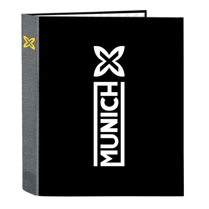 Папка с пръстени Munich Topo Черен A4 27 x 33 x 6 cm