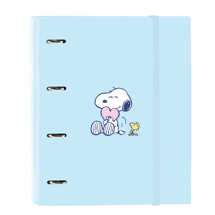 Папка с пръстени Snoopy Love Син 27 x 32 x 3.5 cm