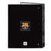 Папка с пръстени F.C. Barcelona Black Черен A4 26.5 x 33 x