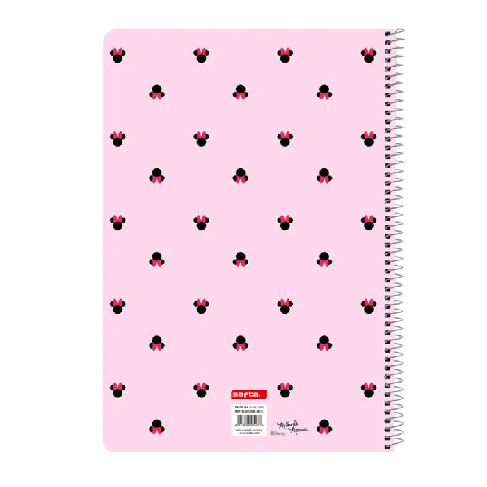 Папка с пръстени Minnie Mouse Naive Розов A4 21.5 x 31 x 1