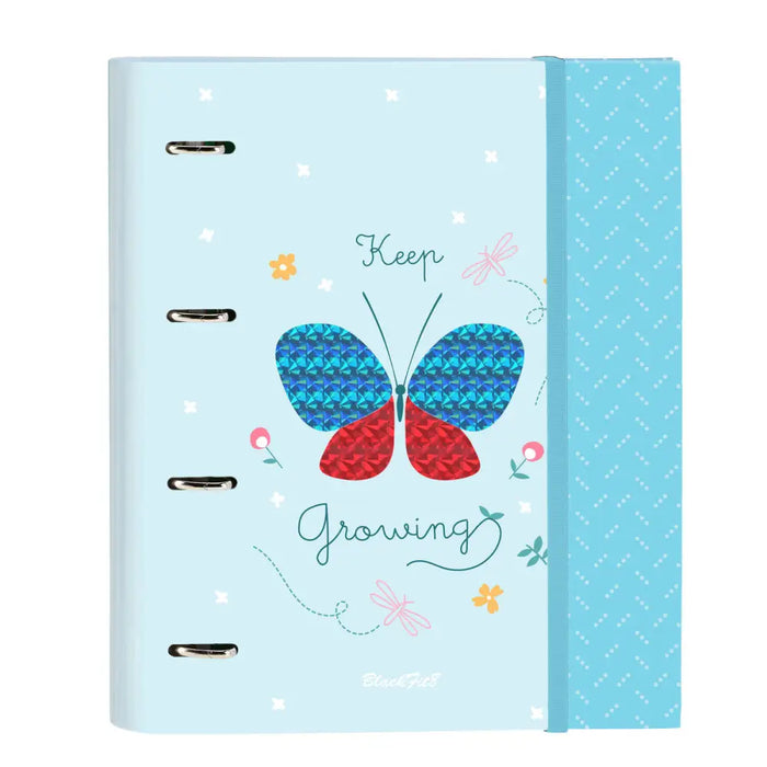 Папка с пръстени BlackFit8 Mariposa A4 Светло син (27 x 32