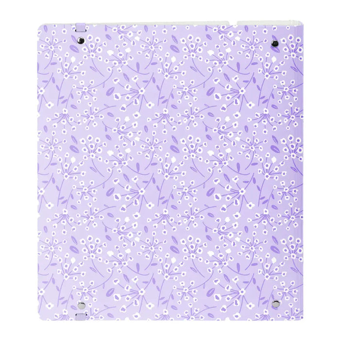 Папка с пръстени Safta Light purple flowers Лилав 27 X 32 X