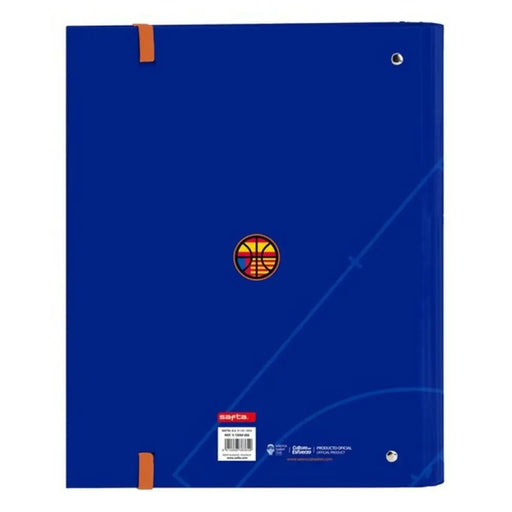 Папка с пръстени Valencia Basket M666 Син Оранжев (27 x 32