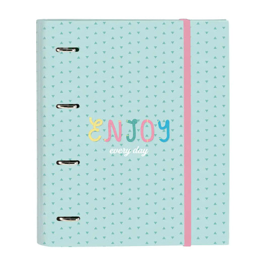 Папка с пръстени BlackFit8 Enjoy Зелен 27 x 32 x 3.5 cm