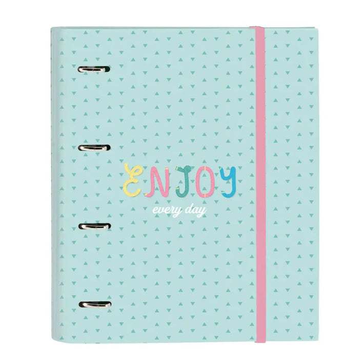 Папка с пръстени BlackFit8 Enjoy Зелен 27 x 32 x 3.5 cm