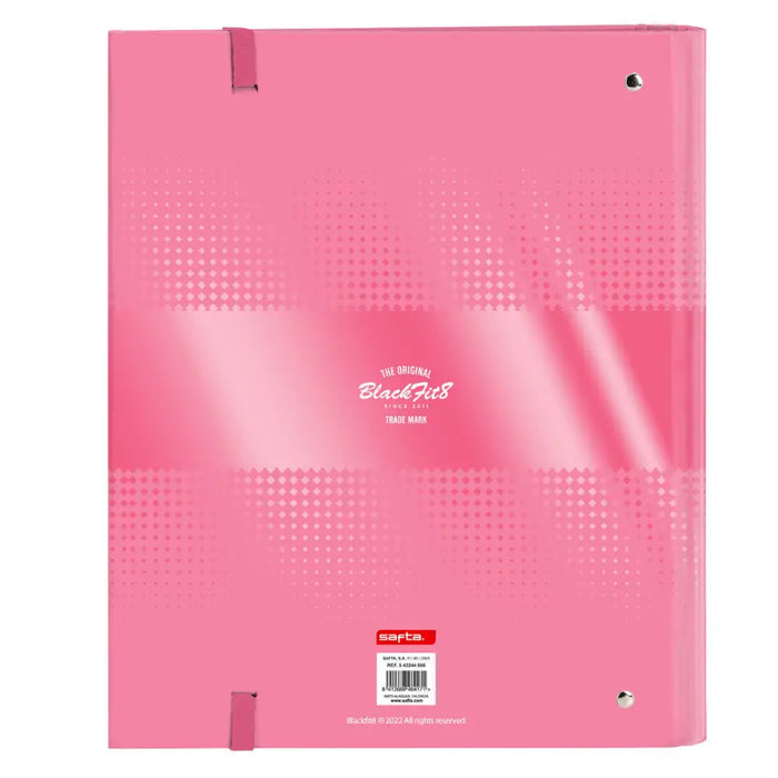 Папка с пръстени BlackFit8 Glow up A4 Розов (27 x 32 x 3.5