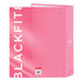 Папка с пръстени BlackFit8 Glow up Розов A4 27 x 33 x 6 cm