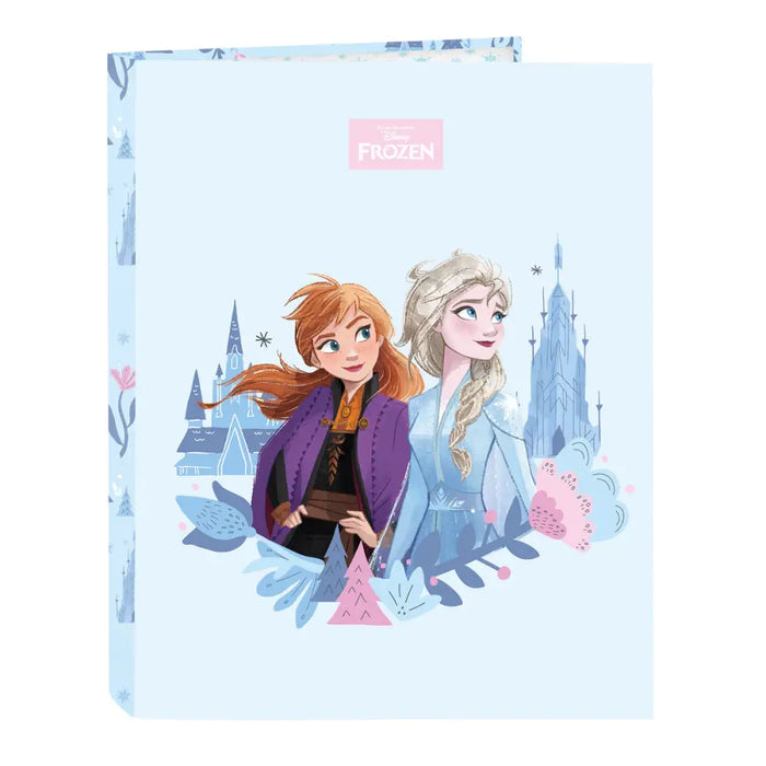 Папка с пръстени Frozen Ice magic Син A4 26.5 x 33 x 4 cm