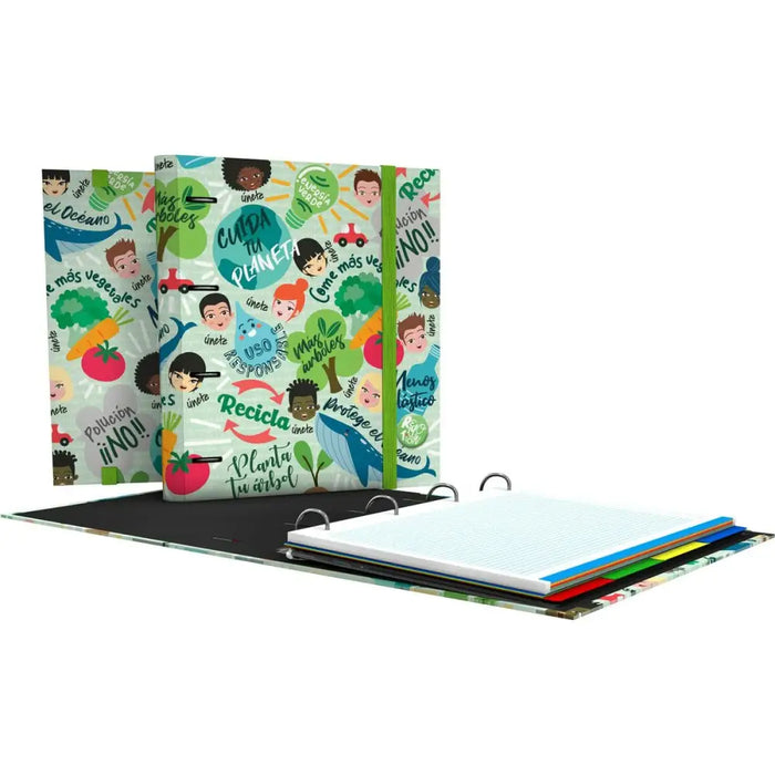 Папка с пръстени Grafoplas Carpebook Revolution Green A4
