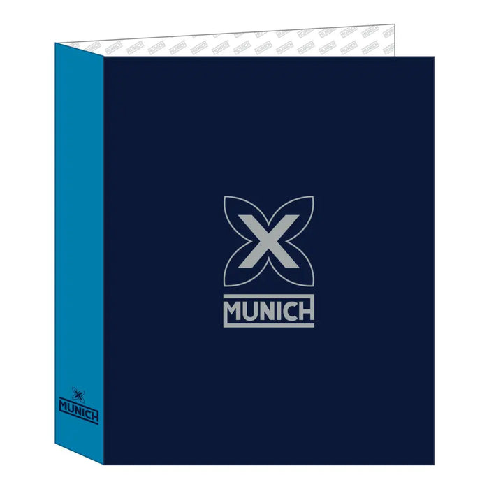 Папка с пръстени Munich Nautic Морско син A4 27 x 33 x 6 cm