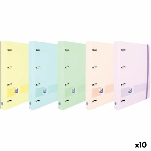 Папка с пръстени Oxford LIVE & GO Многоцветен A4+ (10 броя)