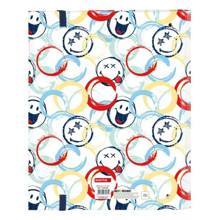 Папка с пръстени Smiley 512090666 Многоцветен (27 x 32 x
