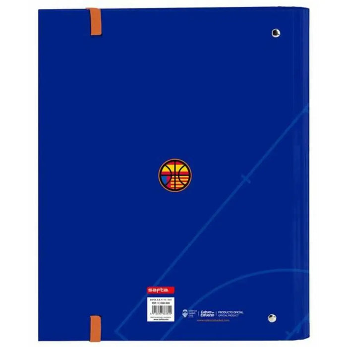 Папка с пръстени Valencia Basket M666 Син Оранжев (27 x 32