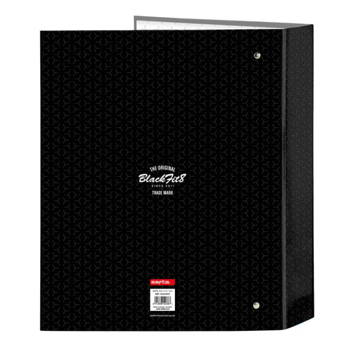 Папка с пръстени BlackFit8 Old school Черен Сив A4 27 x 33