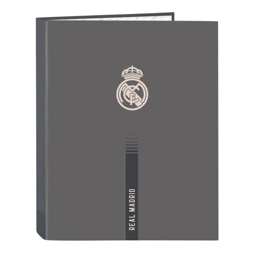 Папка с пръстени Real Madrid C.F. Сив A4 26.5 x 33 x 4 cm