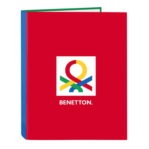 Папка с пръстени Benetton Pop Сив A4 (26.5 x 33 x 4 cm)