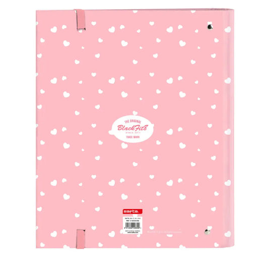 Папка с пръстени BlackFit8 Globitos 27 x 32 x 3.5 cm Розов