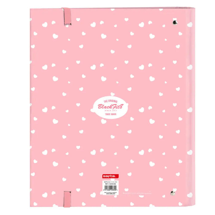 Папка с пръстени BlackFit8 Globitos 27 x 32 x 3.5 cm Розов