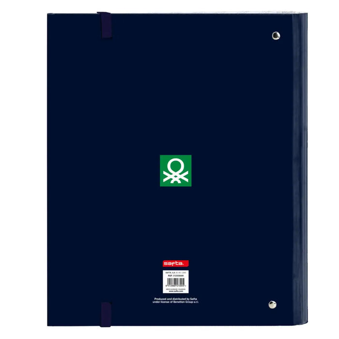 Папка с пръстени Benetton Flag Морско син 27 x 32 x 3.5 cm