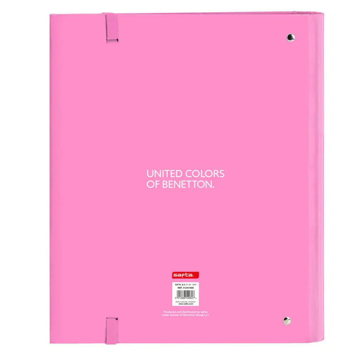 Папка с пръстени Benetton Spring Небесно синьо 27 x 32 x