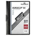 Папка за Документи Durable Duraclip 60 Черен Прозрачен A4