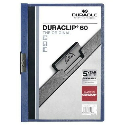 Папка за Документи Durable Duraclip 60 Прозрачен Тъмно